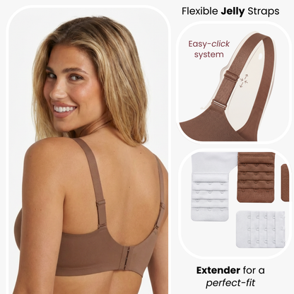 Jelly Deep-V Wireless Push Up Bra