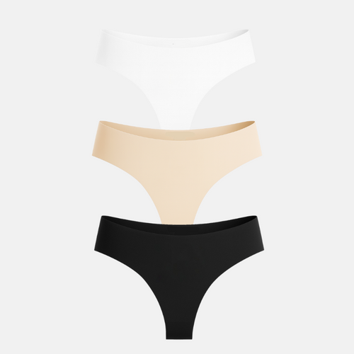 3-Pack Seamless Thong Mix